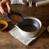 Kamoshika Douguten Large Mortar and Pestle, Made in Japan, Banko Ware Ceramic, Flat Bottom (Large Mortar and Pestle (Black))