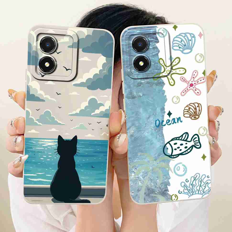Mobile Case For Honor X5 4G Petty Sunflower Protective Shell Liquid Silicone Casing For Honor X5 HonorX5 VNA-LX2 Back Cover