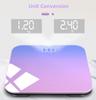 180kg Gradients Pink Color Bathroom Scales Floor Digital Scale Body Weight Glass Led Smart Scales Electronic Balance Body Scale