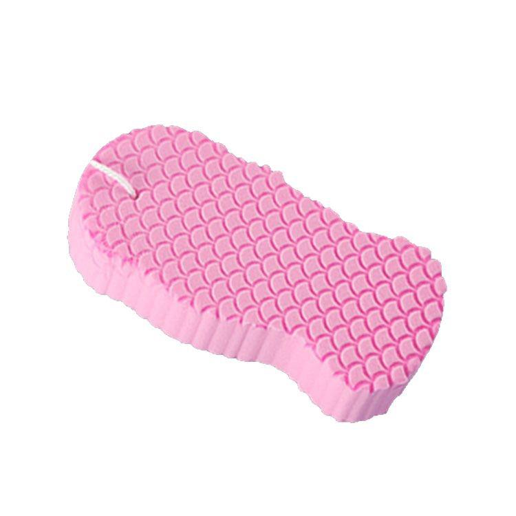 3D Baby Bath Sponge - Fish Scale Pattern, Gentle & Painless Back Scrubber for Sensitive Skin