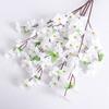 1/3Pcs Peach Blossom Artificial Flowers Bouquet Silk Fake Flowers for Home Decor Garden Wedding Decoration Outdoor Vase Ornament