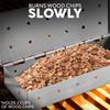 BBQ Smoker Box Stainless Steel Wood Chips Smoker Box with Hinged Lid Heavy Duty BBQ Smoke Box For Charcoal Grilling YY224