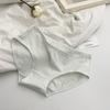 Women's Cotton Underwear Mid Waist Full Coverage Stretch Briefs Soft Breathable Hipster Ladies Panties
