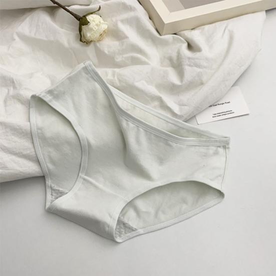 Women's Cotton Underwear Mid Waist Full Coverage Stretch Briefs Soft Breathable Hipster Ladies Panties