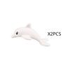 MOC Animal Building Blocks DIY Pig Fishes Octopus Penguin Turtles Figures Toys Set City Farm Zoo Accessories Bricks Kid Gift