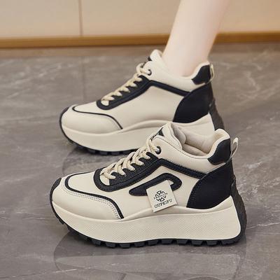 Ins Tide Dad Shoes Women's Spring and Autumn 2025 New Super Fire Heightening Platform Sports Shoes Casual Running Women's Shoes