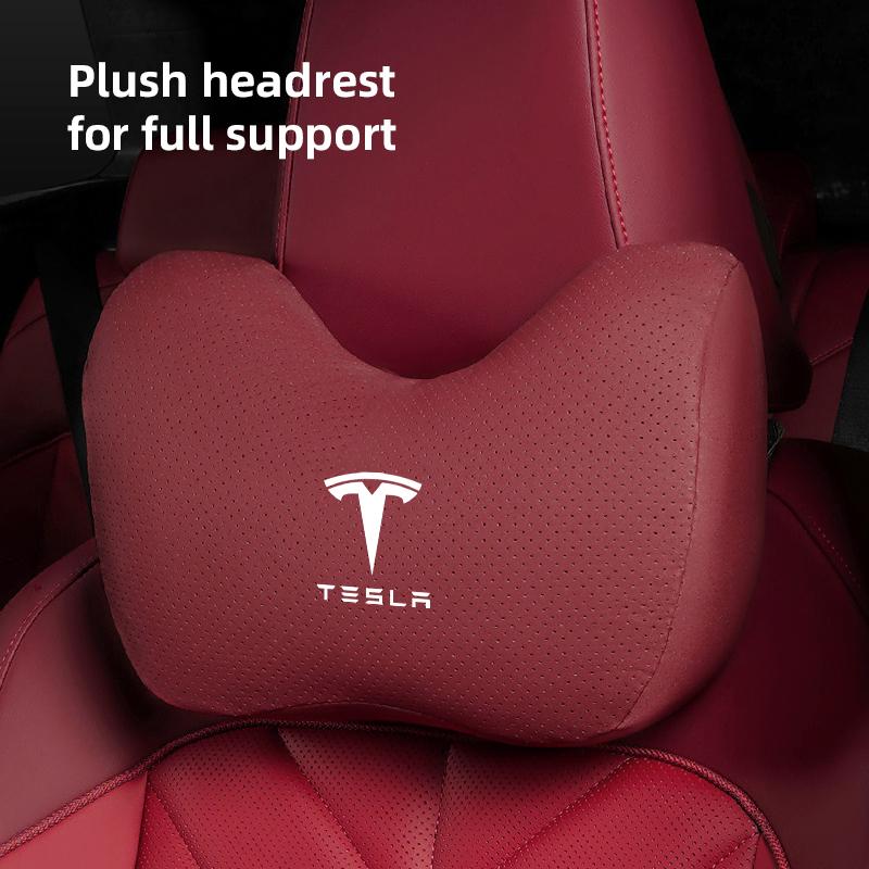 Appui-tête de siège auto Mousse à mémoire de forme Confort Oreiller pour le cou Accessoires Pour Tesla Model 3 Y S X Cybertruck Juguete Roadster Bobine Bonina