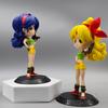 2 style Anime Dragon Ball Cute Lan Qi Cartoon Figure Yellow And Blue Hair Doll Toy Model Decorative Ornaments Gift