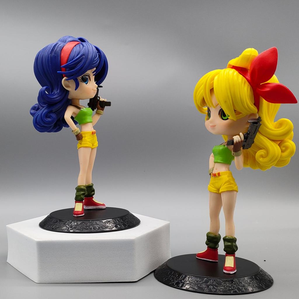 2 style Anime Dragon Ball Cute Lan Qi Cartoon Figure Yellow And Blue Hair Doll Toy Model Decorative Ornaments Gift