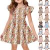 Girls' Summer Princess Dress - A-Line T-Shirt Dress Easter Day