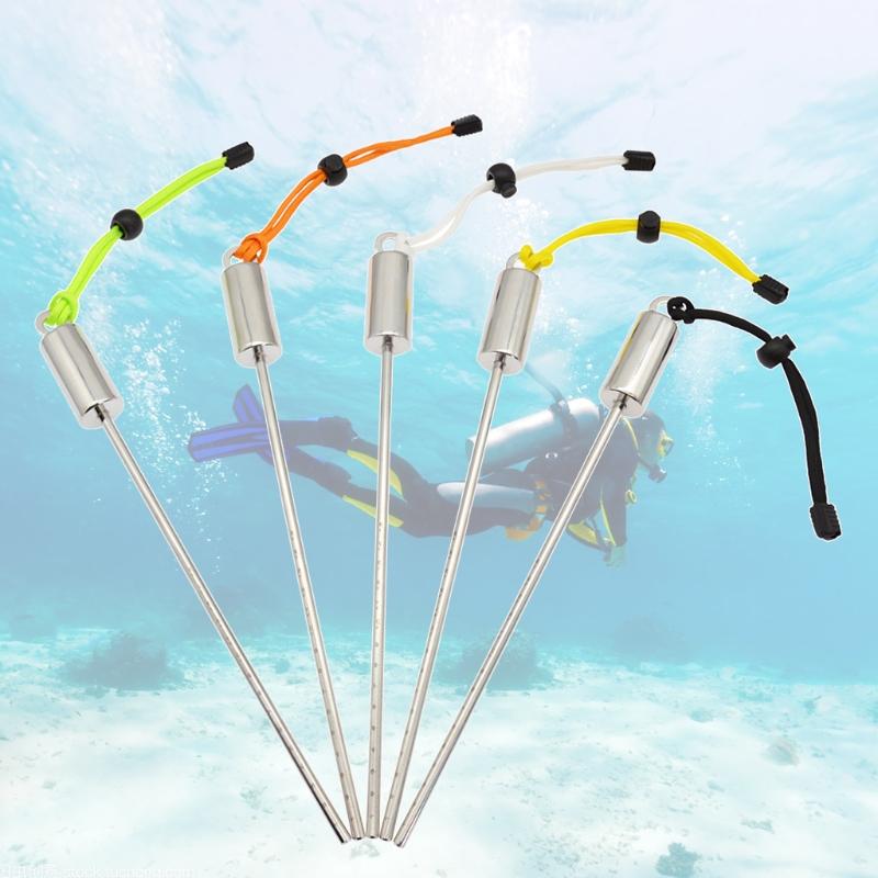 Underwater Diving Pointer Shaker Noise Maker Scuba Diving Stick Rod with Lanyard