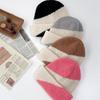 Women's Winter Warm Hat Green Pink Wool Beanie