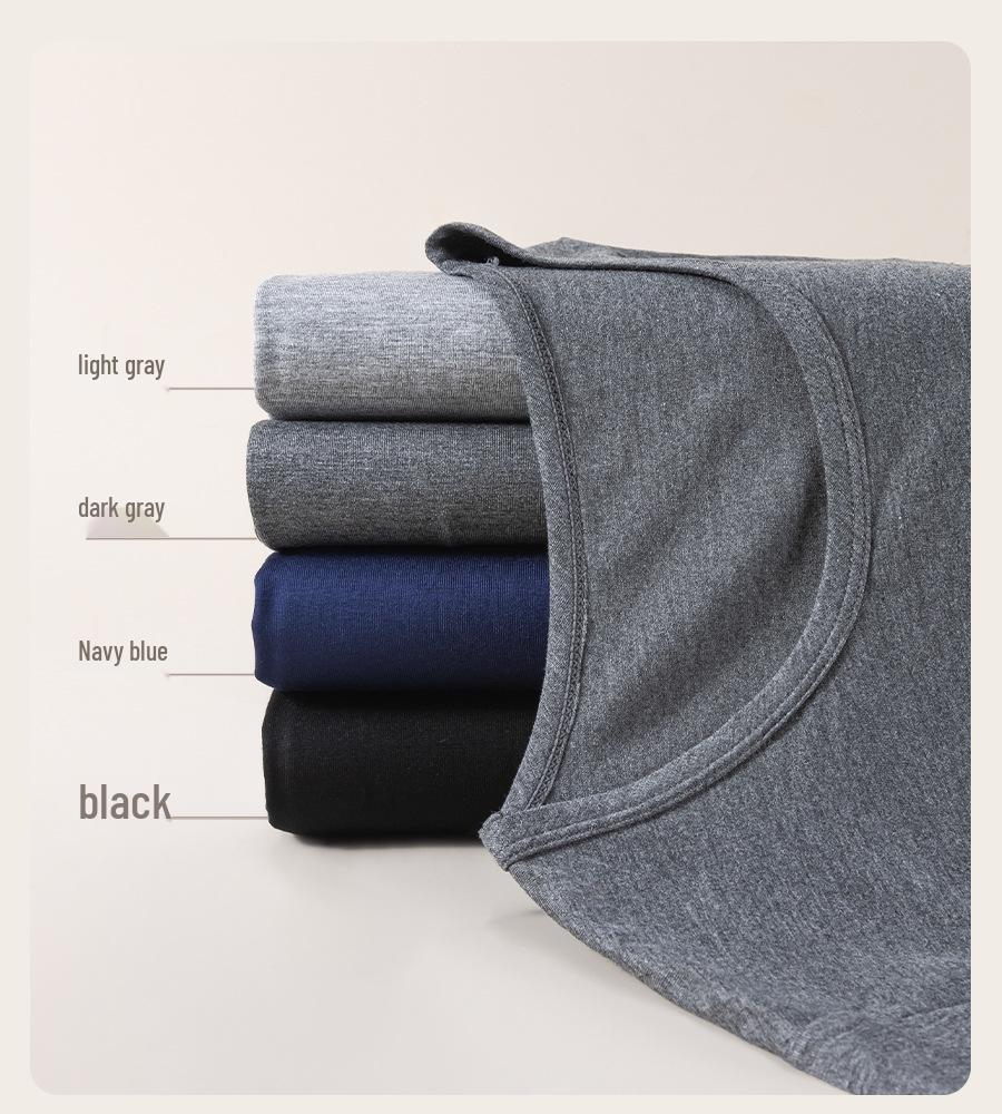 Men's Thin Style Warm Autumn Underwear Set: Top and Pants