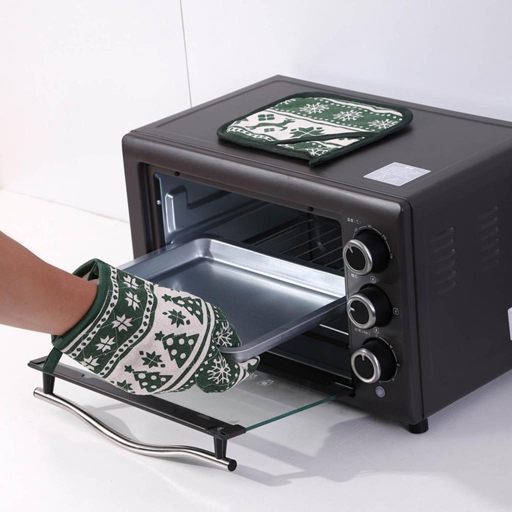 Oven Mitts And Pot Holders Sets Christmas Designs Kitchen Glove For Cooking