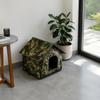 Foldable Pet House Indoor Outdoor Portable Pet Shelter with Removable Cover and Door Flap Suitable for Small To Medium Pets