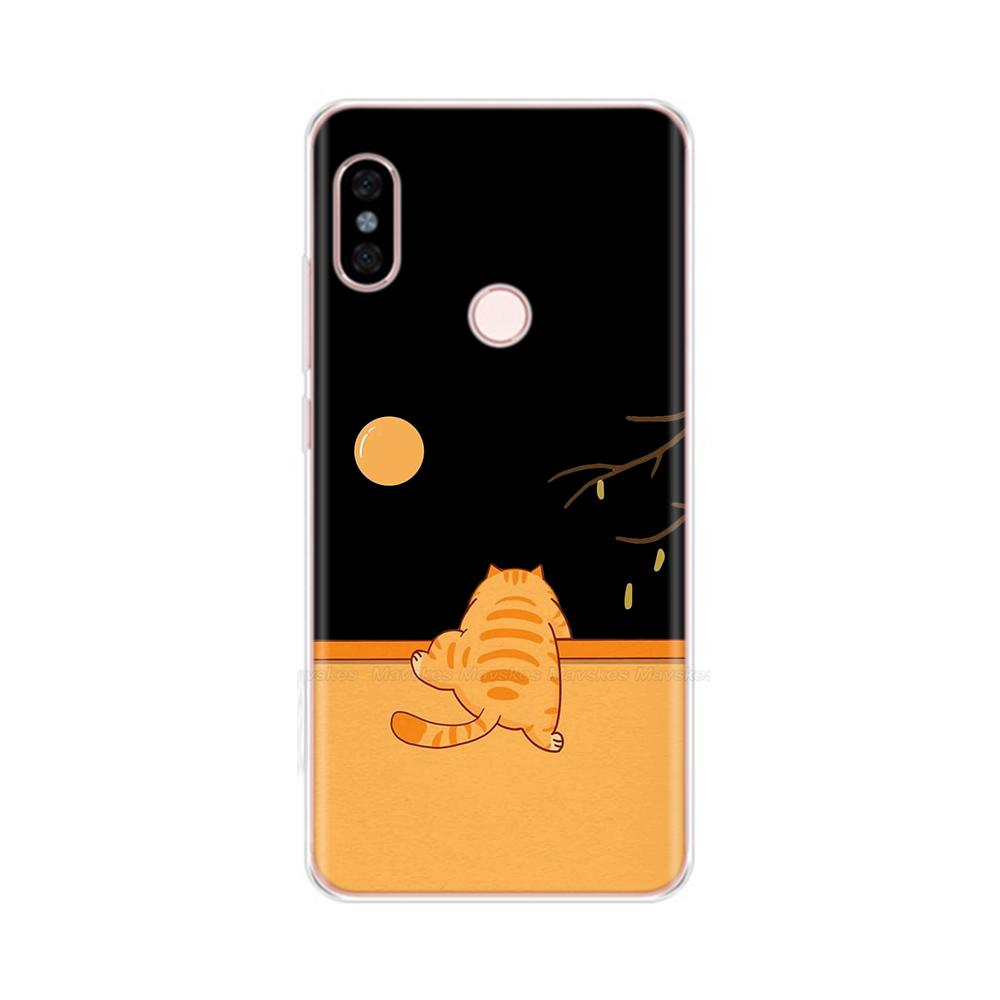 For Redmi Note 5 Note5 Pro Protective Shell Soft Silicone Phone Case Cartoon Painted Back Cover For Redmi Note 5 6 Pro Fundas