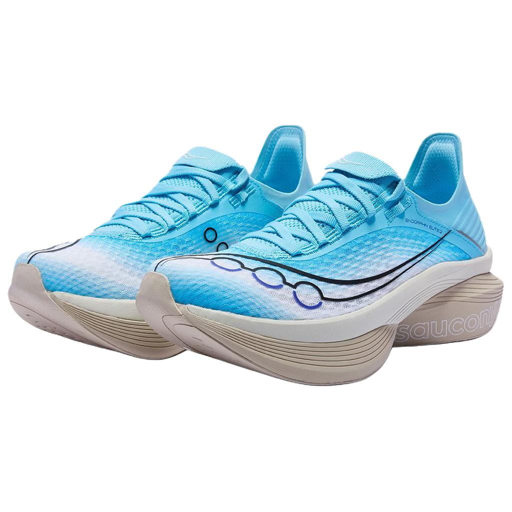 Saucony Endorphin Elite Comfortable Versatile Rebound Casual Running Shoes Unisex sneakers Light-Blue White S31009-504