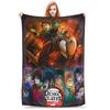 1PC Demon Slayers Infinity Castle Sanemi Shinazugawa Art  Winter Blankets for Adults Bedding Home Interior Sofa Knee