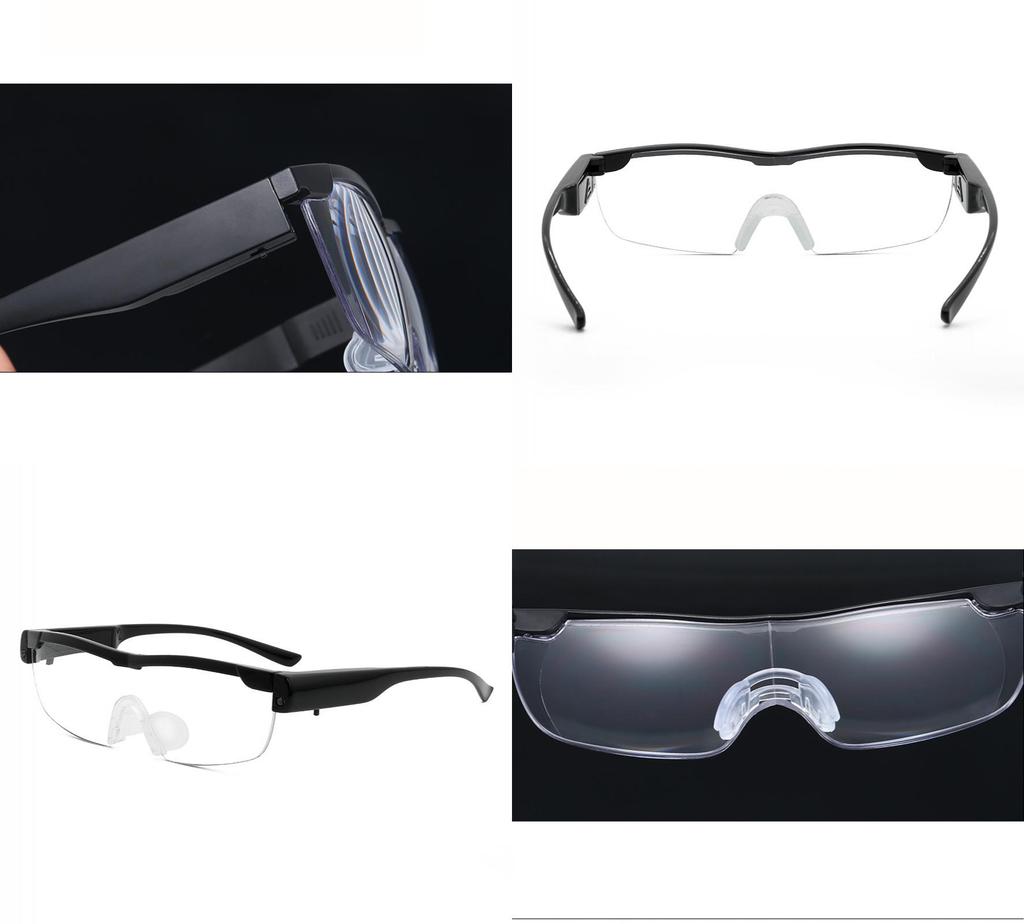 Occhiali Lenti d'Ingrandimento Leggeri 160% Con Lente Anti-blu e Luce LED Per Lettura e Hobby