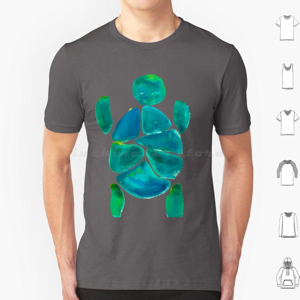 Turtle Pool Party T Shirt Men Women Kids 6xl Turquoise Turtle Nature Greenery Blue Indigo Green Ocean Sea Life Environmental S