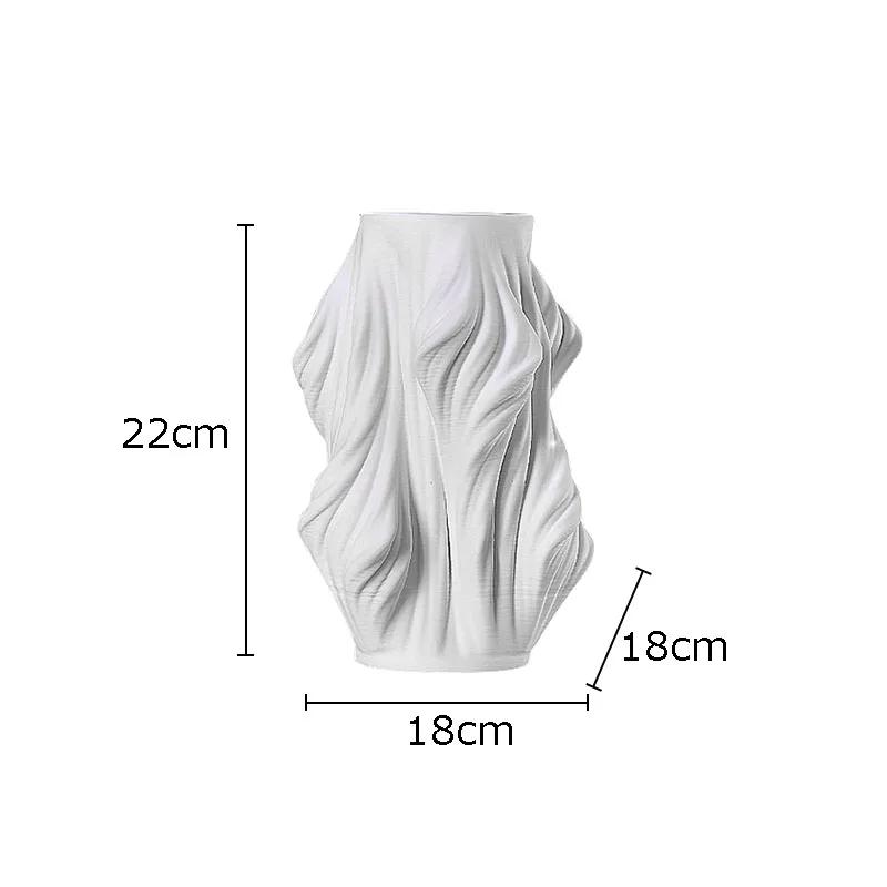 Creative Ceramic Vase Desk Decoration Artificial Flowers Decorative Flower Arrangement Room Aesthetics Decor Floral Vases