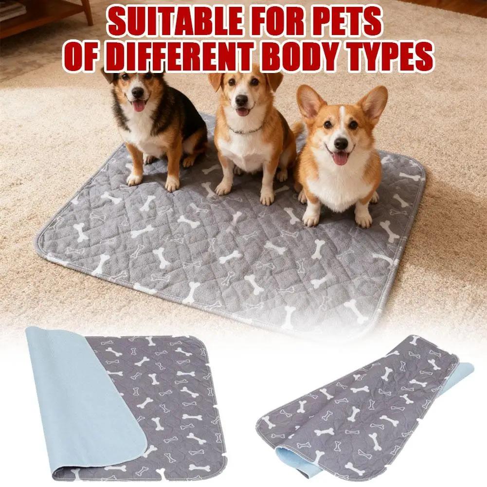 Pet Bed Mat Reusable Dog Urine Pad Puppy Pee Fast Absorbing Pad Rug Pet Dog Diaper Urine Pads For Large Dogs