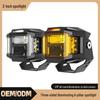 3-Inch Waterproof LED Spotlight for Jeep Wrangler – High Brightness Off-road Modified Headlights, Front Bumper, A-pillar Work Light.