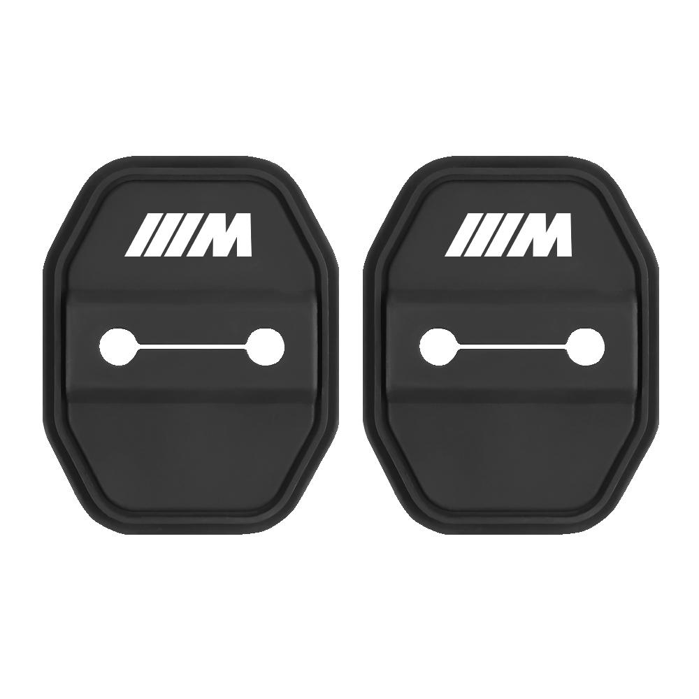 For BMW M E46 E90 E60 2/4pcs Silicone Car Door Lock Buckle Protection Cover For BMW 1 3 5 7 Series M Performance M3 M5 M6 F01 F20 F10 F16 F30 VDLQX1