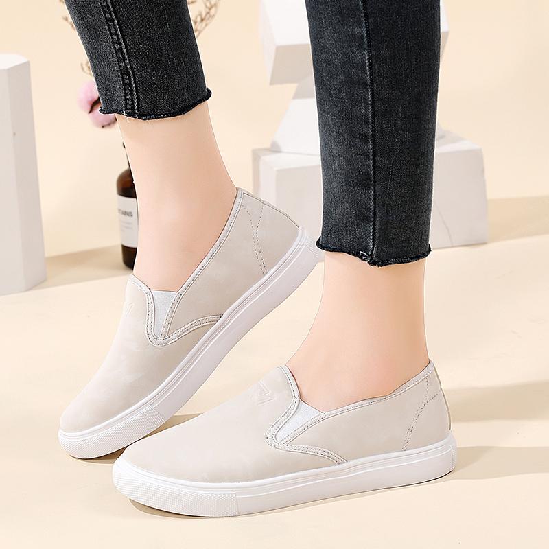 

Summer Women Slip on Sneakers Black Comfort Casual Plus Size Flats Loafers EU: 42