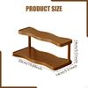 Display Riser Shelf Cup Holder 2 Layer Modern Decorative Gift Tiered Perfume for Collections