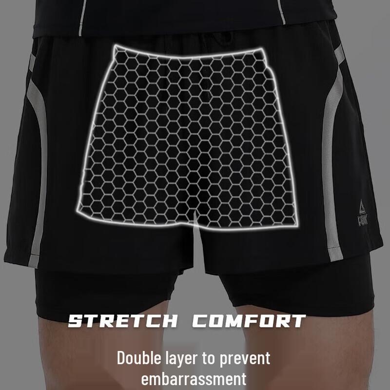 Peak Men's Faux Two-Piece Long Sleeve Swimwear Set