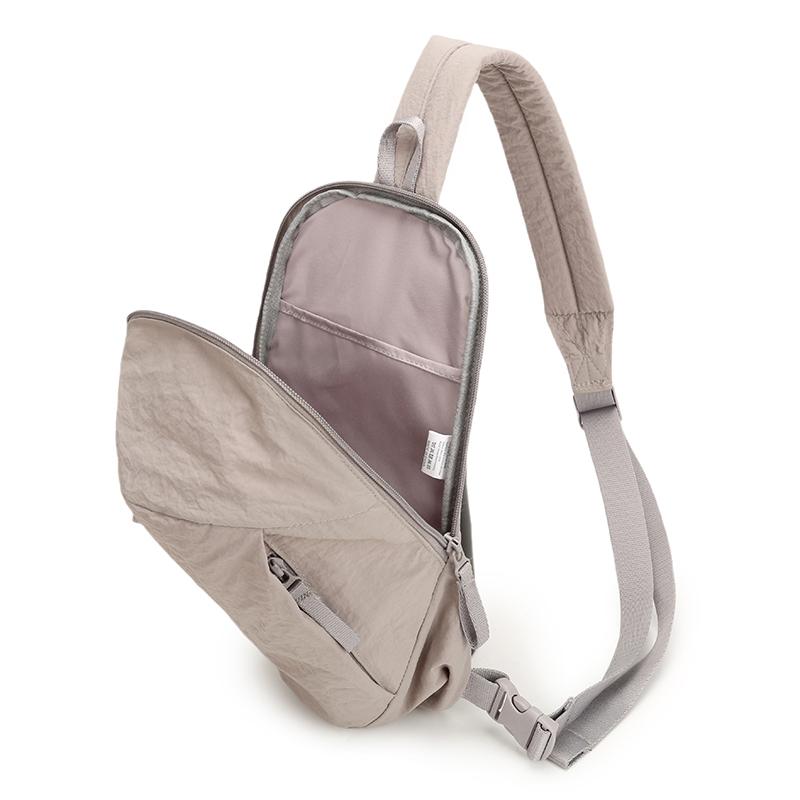 Crossbody Bag Outdoor Sports Chest Bag Large Capacity Solid Color Shoulder Bag