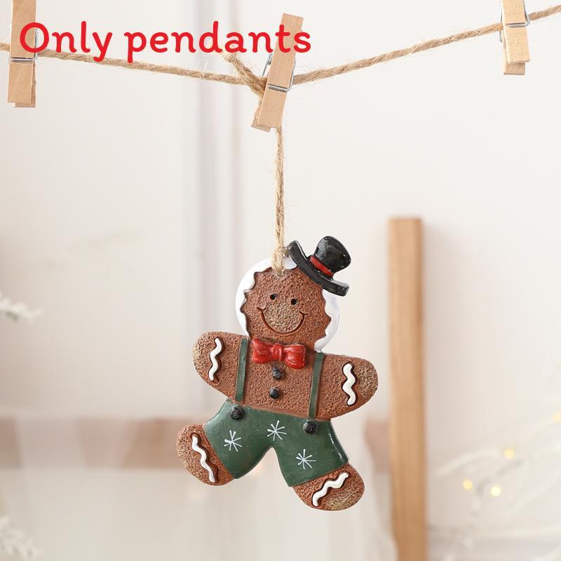 Christmas Holiday Tree Ornaments With Resin Santas Snowmen And Classic Festive Figures