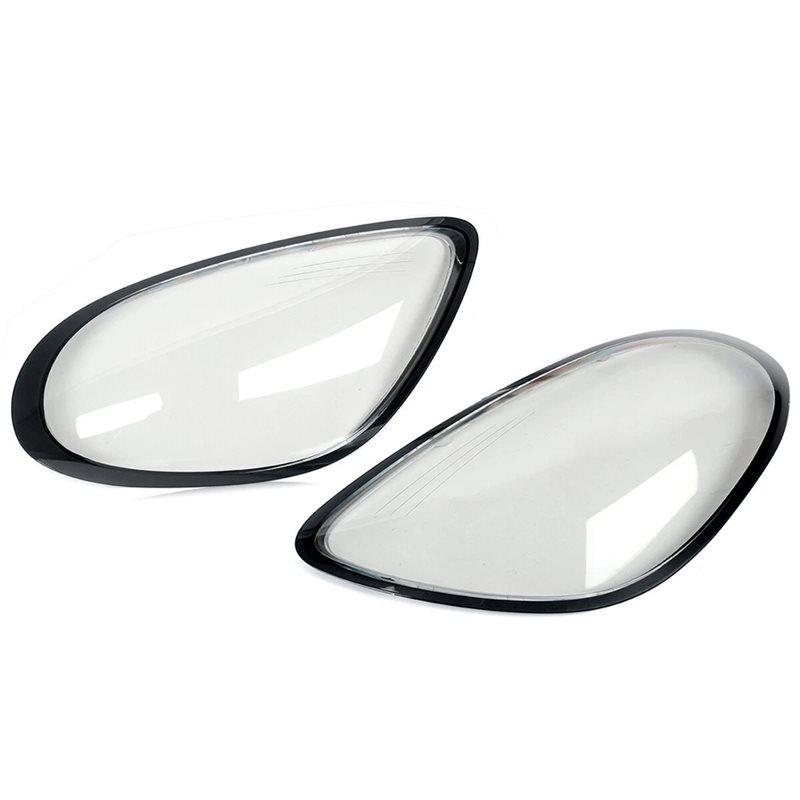 

For Boxster Cayman 981 2013-2016 Front Headlight Lens Headlamp Cover Transparent Lampshade Car Light Shell Parts