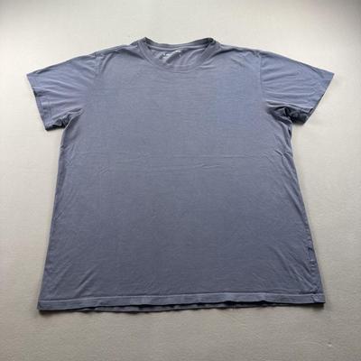 American Giant T-Shirt Herren Groß Grau Unifarben Premium Slub Rundhals Hergestellt in den USA