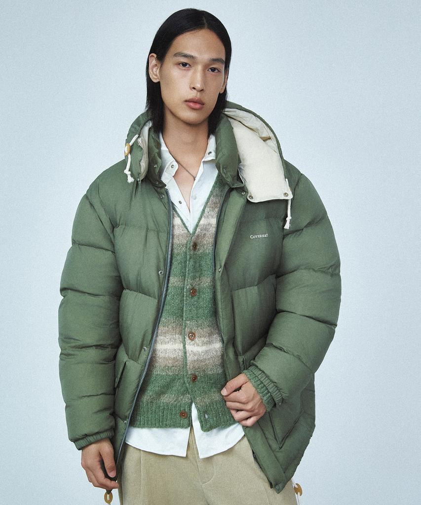 Covernat Gradient Stripe Cardigan Green