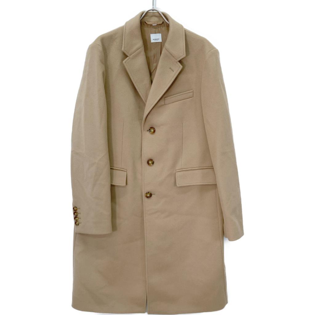 Burberry 8091130 Beige Wool X Cashmere Tailored Coat Coat 54 beigeUsed