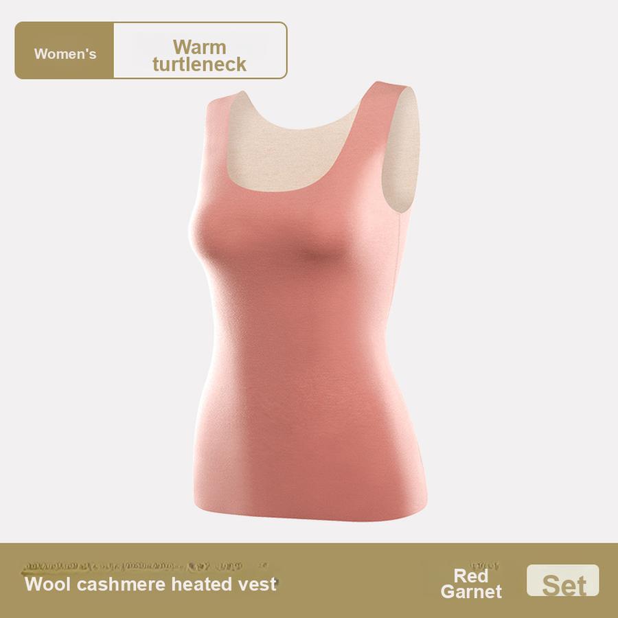 Women's Fleece Thermal Vest Winter Thick Padded Vest Bodywear