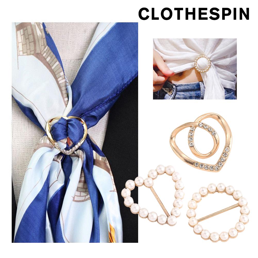 Fashion Clothing Corner Buckle Scarf Buckle Waist Buckle Accessories Tightening T-shirt Fi M3V7
