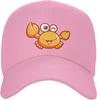 Cute Winking Crab Graphic Polyester Trucker Hat Casual Outdoor Unisex Baseball Cap