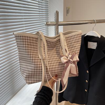 Torby na ramię z wzorem siatki dla kobiet o dużej pojemności, torebki damskie, nowe modne, codzienne, damskie torby typu crossbody