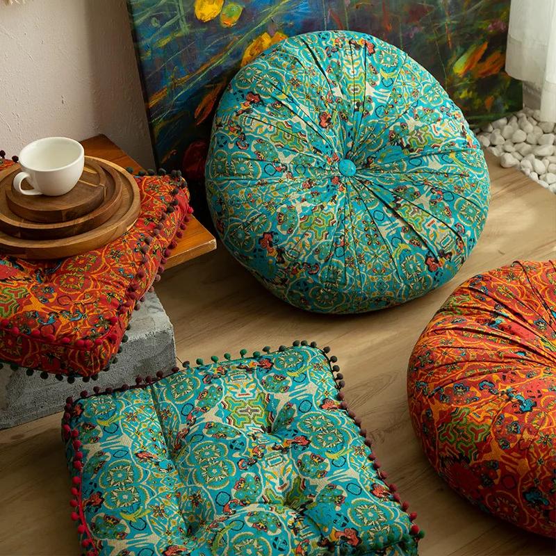 Moroccan Bay Window Tatami Mat Cushion Cushion Non Collapsing Bohemian Cushion Thick Cushion Lazy Fart Cushion On The Ground