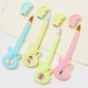 Cartoon Creative Instrument Gel Pen Guitar Black Water Pen Office Pen Student Stationery Random 3pcs