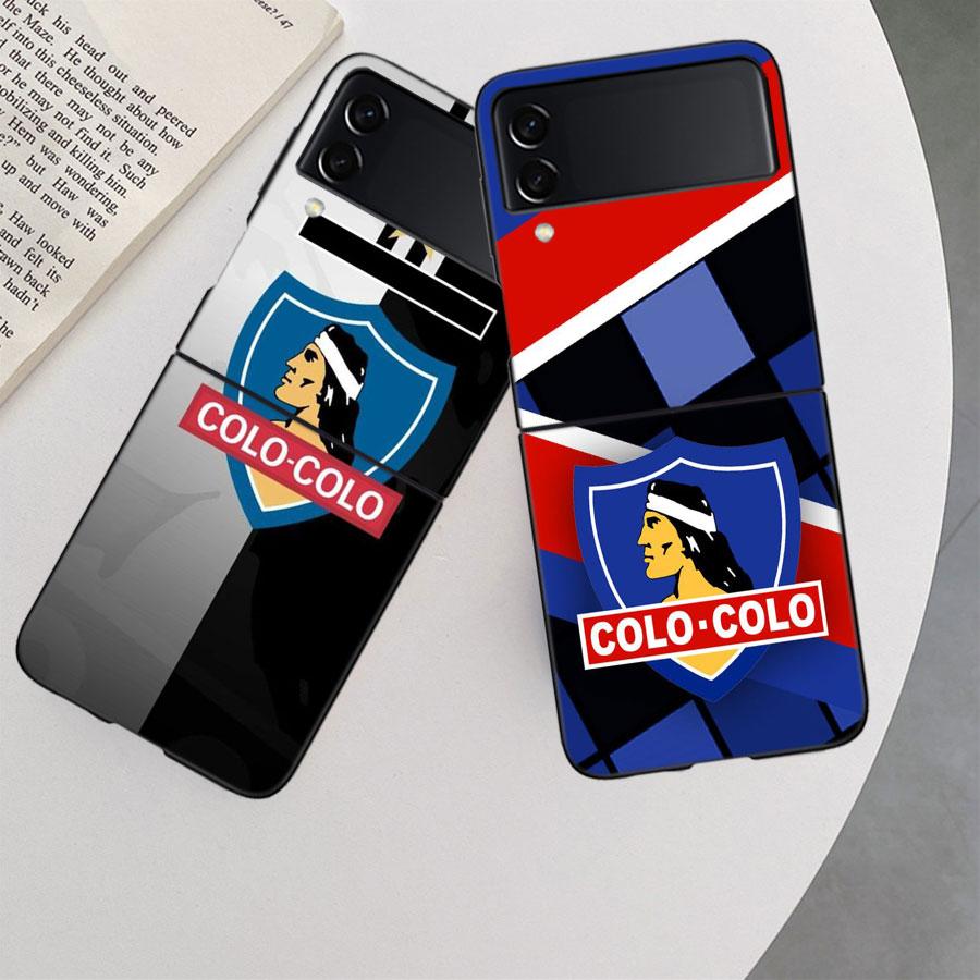 Club Social Y Deportivo Colo Phone Case For Samsung Z Flip 7 6 5G Galaxy Z Flip 5 4 3 Black Hard Cell Cover Luxury PC Shell Coq
