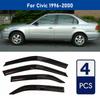 AIBAP High-Quality 4pcs 1.8mm Car Windows Visor For Civic 1996-2000 Sedan Window Visors Rain Guards Rain Guard Sun Rain Visors