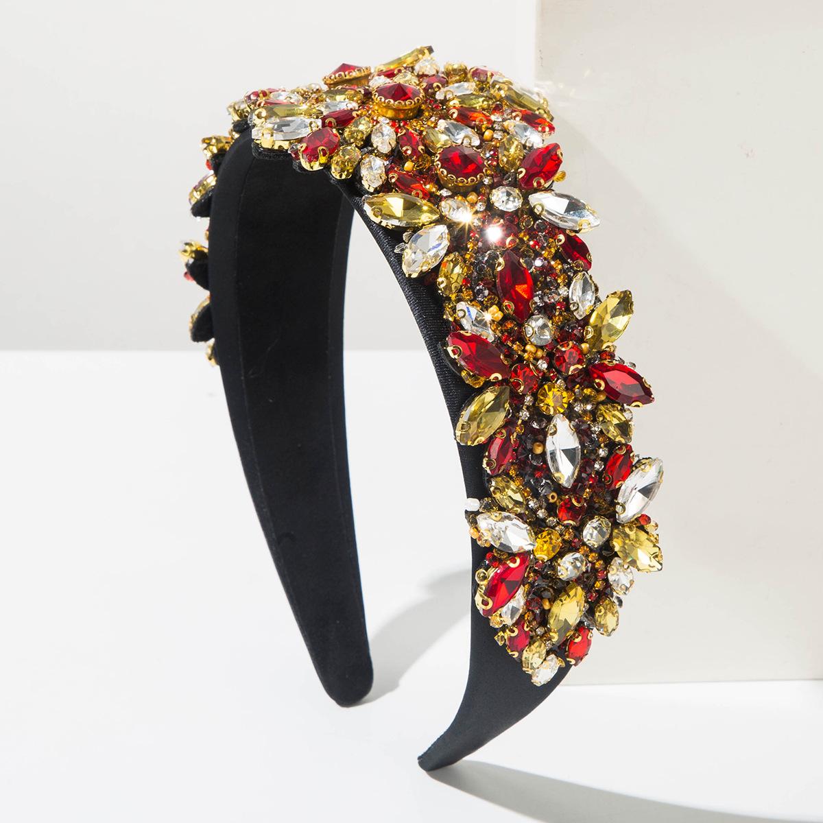 Luxurious Full Crystal Pave Headband Colorful
