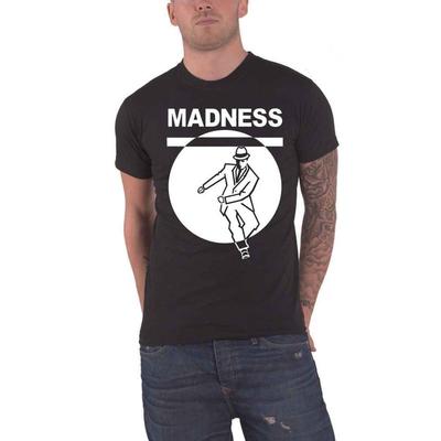 T-shirt Madness Homme Dansant Logo du Groupe Nouveau Officiel Hommes Noir