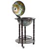 VidaXL Bar sous forme de globe Bois d'eucalyptus Bleu 320905