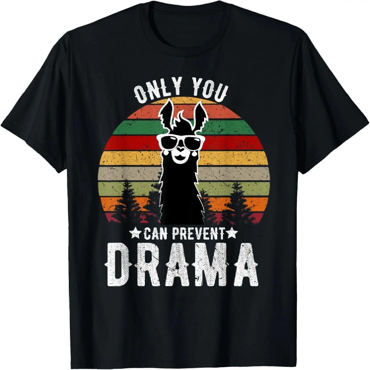 

Vintage Only you can prevent drama Llama T-Shirt S чёрный