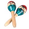 2Pcs Sand Hammer Maraca Shaker Rattle Portable Percussion Instrument Musical Toy for Kids Children